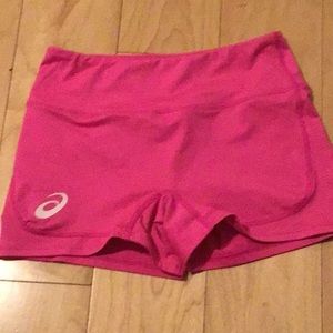ASICS hot pink shorts almost new!!!!